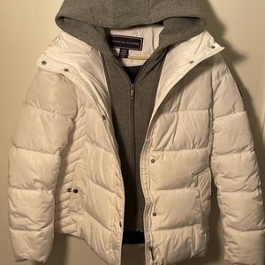 White puffer jacket